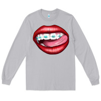 Moon Dust Lips Dental Braces Long Sleeve Tee - Artiststas