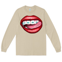 Mushroom Lips Dental Braces Long Sleeve Tee - Artiststas