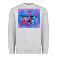 Heather Grey touch me and i will bite you stitch Heavyweight Sweatshirt - Zillion Design Studio