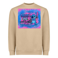 Touch Me And I Will Bite You Stitch Heavyweight Sweatshirt | Teevron