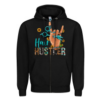 Black hair hustler Zipper Hoodie - Jasminsmagicworld