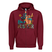 Burgundy hair hustler Zipper Hoodie - Jasminsmagicworld