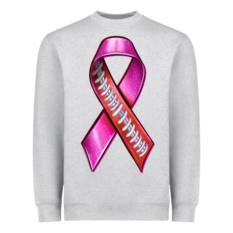 Breast Cancer Ribbon American Football Heavyweight Sweatshirt by texasbilliewilder | Teevron