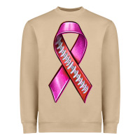 Mushroom Breast Cancer Ribbon American Football Heavyweight Sweatshirt - texasbilliewilder