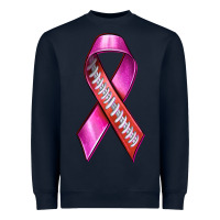 Navy Breast Cancer Ribbon American Football Heavyweight Sweatshirt - texasbilliewilder