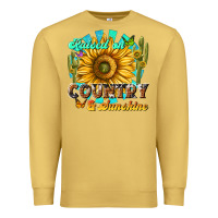 Antique Gold raised on country  sunshine Premium Sweatshirt - NancyCooperArtShop