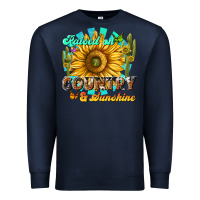 Navy raised on country  sunshine Premium Sweatshirt - NancyCooperArtShop