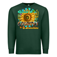 Sports Green raised on country  sunshine Premium Sweatshirt - NancyCooperArtShop