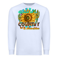 White raised on country  sunshine Premium Sweatshirt - NancyCooperArtShop