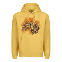 Antique Gold leopard glitter patch Premium Hoodie - AdoDesignShop