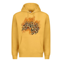 Mustard leopard glitter patch Premium Hoodie - AdoDesignShop