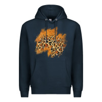 Navy leopard glitter patch Premium Hoodie - AdoDesignShop