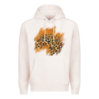 Pale Pink leopard glitter patch Premium Hoodie - AdoDesignShop