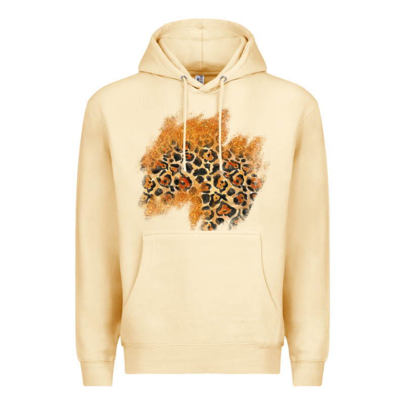 Leopard Glitter Patch Premium Hoodie by AdoDesignShop | Teevron