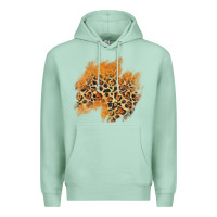 Seafoam leopard glitter patch Premium Hoodie - AdoDesignShop