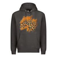 Smoke leopard glitter patch Premium Hoodie - AdoDesignShop