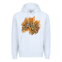 White leopard glitter patch Premium Hoodie - AdoDesignShop