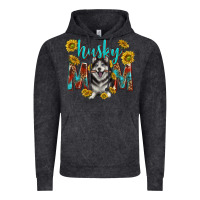 Vintage Black western alaskan husky mom Vintage Hoodie - texasbilliewilder