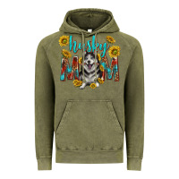 Vintage Olive western alaskan husky mom Vintage Hoodie - texasbilliewilder