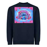 Navy stitch rainbow Heavyweight Sweatshirt - Zillion Design Studio
