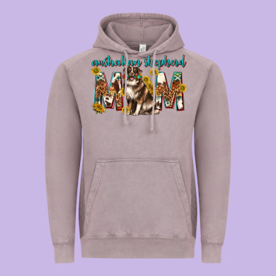 Western Australian Shepherd Mom Vintage Hoodie Designed By Texasbilliewilder