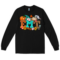 Black emt with fall Long Sleeve Tee - AdoDesignShop