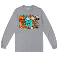 Heather Grey emt with fall Long Sleeve Tee - AdoDesignShop