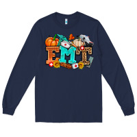 Navy emt with fall Long Sleeve Tee - AdoDesignShop