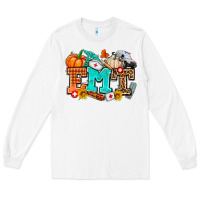 White emt with fall Long Sleeve Tee - AdoDesignShop