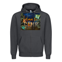 Smoke born to camp Zipper Hoodie - NancyCooperArtShop