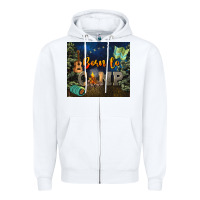 White born to camp Zipper Hoodie - NancyCooperArtShop