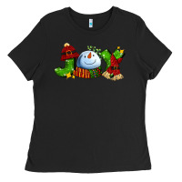 Black joy for christmas with snowman Ladies Tee - AdoDesignShop