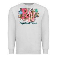 Dove Grey rn registered nurse western Premium Sweatshirt - NancyCooperArtShop
