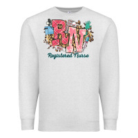 Oatmeal Heather rn registered nurse western Premium Sweatshirt - NancyCooperArtShop