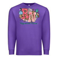 Purple rn registered nurse western Premium Sweatshirt - NancyCooperArtShop