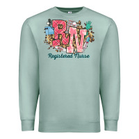 Seafoam rn registered nurse western Premium Sweatshirt - NancyCooperArtShop