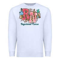 White rn registered nurse western Premium Sweatshirt - NancyCooperArtShop