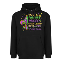 Black mardi gras parades beads french quarter beignets k Heavyweight Hoodie - MaliasSmallBusiness