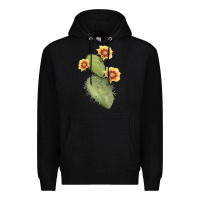 Black Opuntia Phaeacantha Cactus Premium Hoodie - LillyAllenDesigns