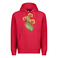 Cardinal Opuntia Phaeacantha Cactus Premium Hoodie - LillyAllenDesigns
