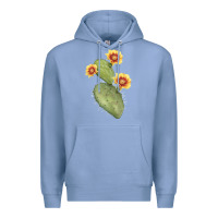 Colony Blue Opuntia Phaeacantha Cactus Premium Hoodie - LillyAllenDesigns