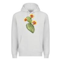 Dove Grey Opuntia Phaeacantha Cactus Premium Hoodie - LillyAllenDesigns