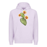 Lilac Opuntia Phaeacantha Cactus Premium Hoodie - LillyAllenDesigns
