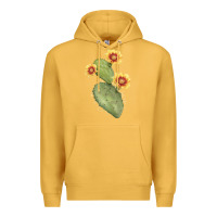 Mustard Opuntia Phaeacantha Cactus Premium Hoodie - LillyAllenDesigns