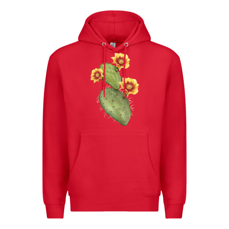 Opuntia Phaeacantha Cactus Premium Hoodie by LillyAllenDesigns | Teevron