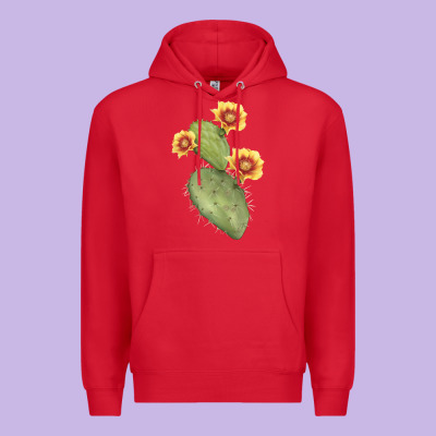 Opuntia Phaeacantha Cactus Premium Hoodie Designed By Lillyallendesigns