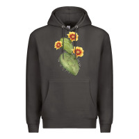 Smoke Opuntia Phaeacantha Cactus Premium Hoodie - LillyAllenDesigns