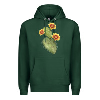 Sports Green Opuntia Phaeacantha Cactus Premium Hoodie - LillyAllenDesigns