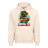 Sandshell Hello summer pineapple Urban Hoodie - NancyCooperArtShop