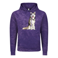 Cloud Purple husky Vintage Hoodie - RanaPortraitStore